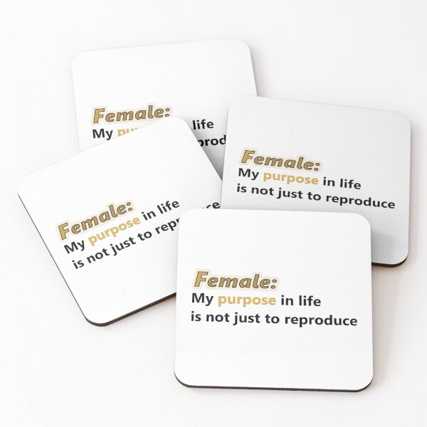 Item preview, Female: My purpose in life is not just to reproduce (gold) designed and sold by UnlockKnowledge.