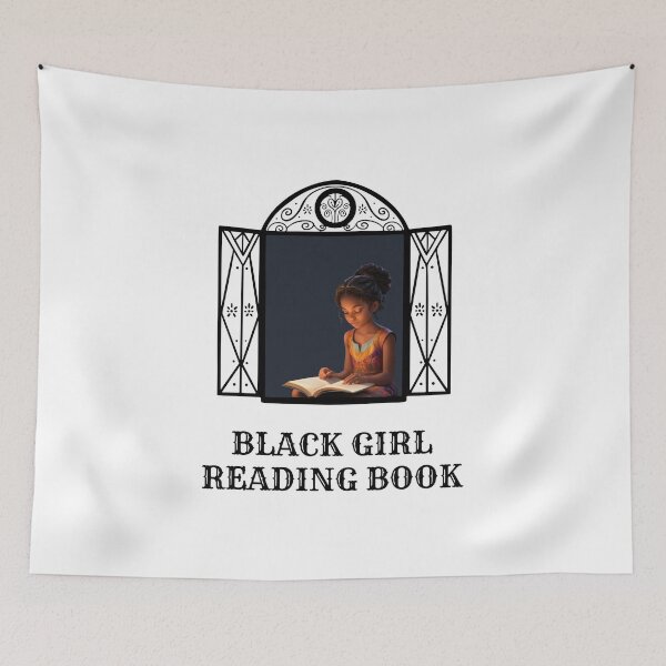 Item preview, Black Girl Reading Book designed and sold by erion-store.