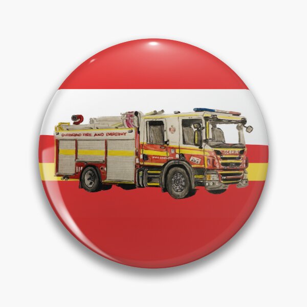 Item preview, Queensland Fire engine other items designed and sold by Truck drawing art.