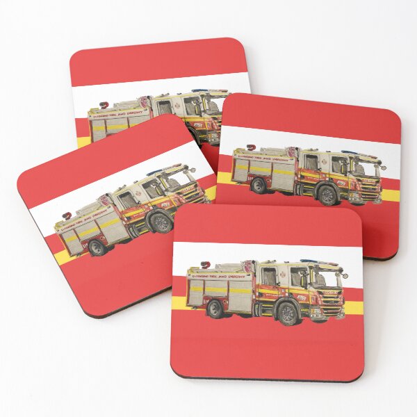 Item preview, Queensland Fire engine other items designed and sold by Truck drawing art.