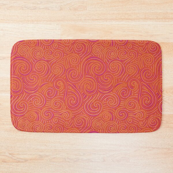 Item preview, NO AI ! Orange Red Wild Water Waves designed and sold by ManonElmendorp.