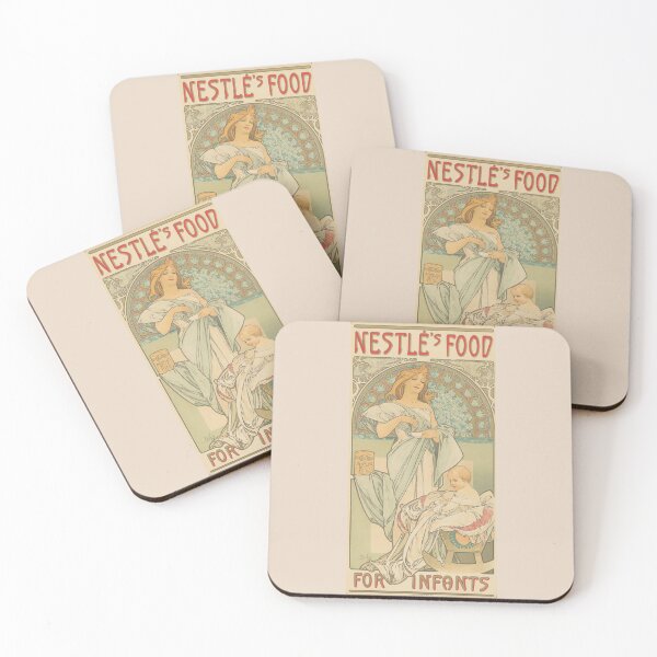 Item preview, HD. Nestlé`s Food for Infants  by Alphonse Mucha. (Original colors) designed and sold by MINDTHECHERRY.