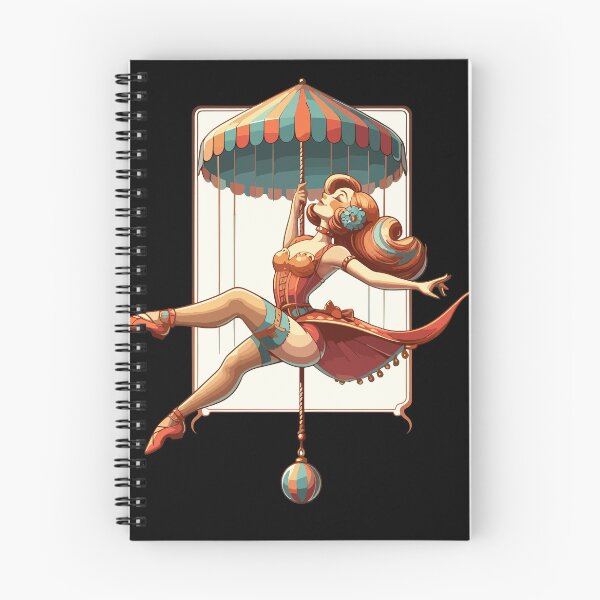 Item preview, Circus girl give show on flying trapeze designed and sold by TomFrontierArt.