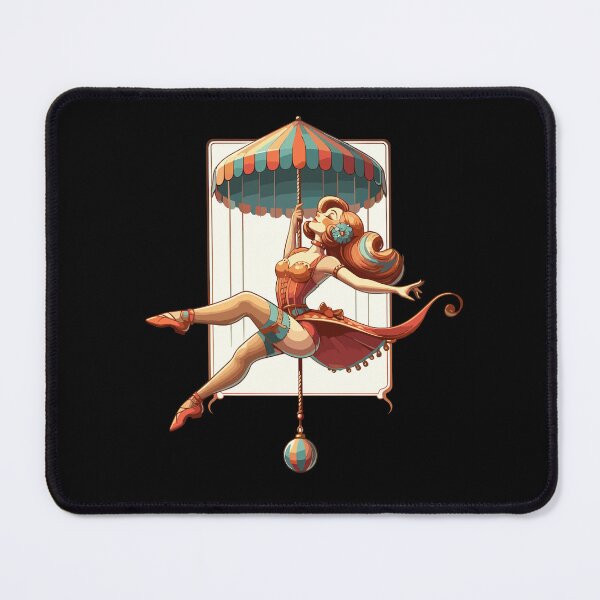 Item preview, Circus girl give show on flying trapeze designed and sold by TomFrontierArt.