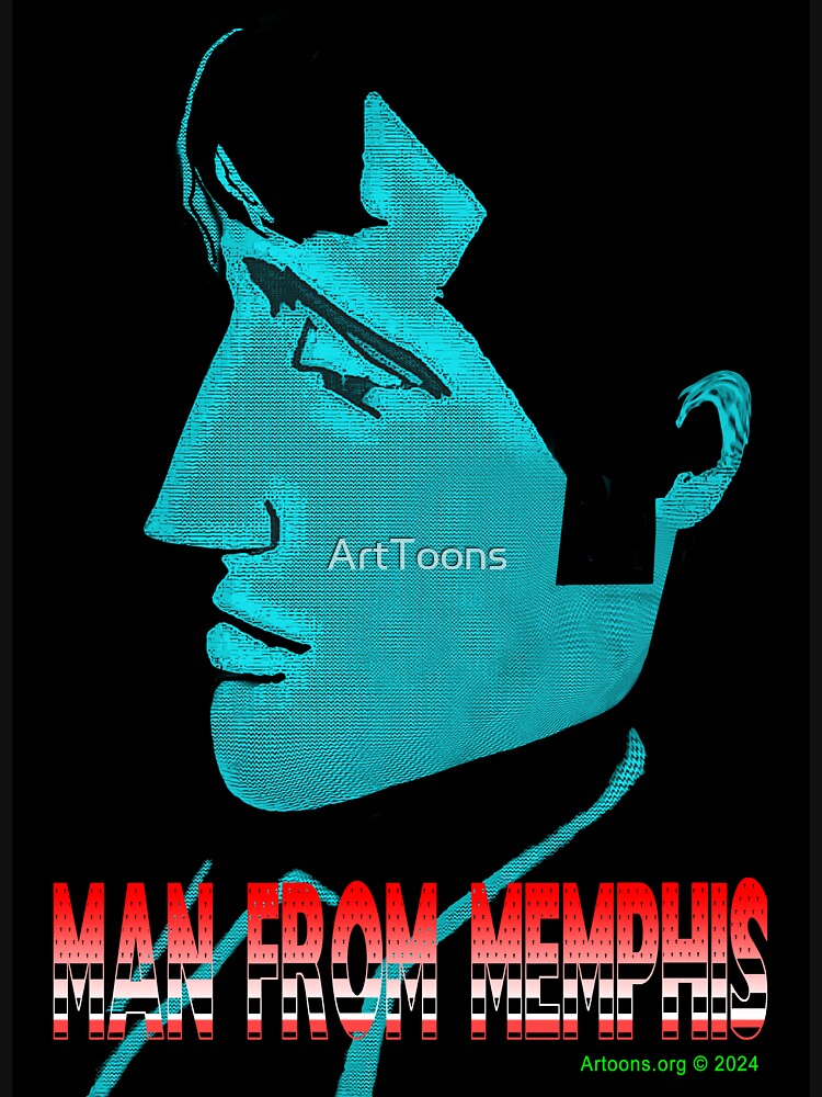 Thumbnail 7 of 7, Essential T-Shirt, Blue Memphis designed and sold by ArtToons.