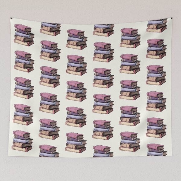 Item preview, Pink-Purple Book Stack designed and sold by lollydesigned.