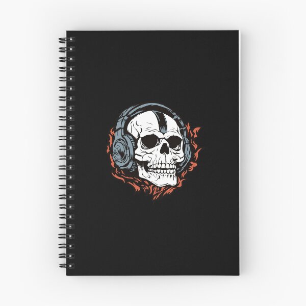 Item preview, Skull, listening music, headphones designed and sold by Slavic1991.