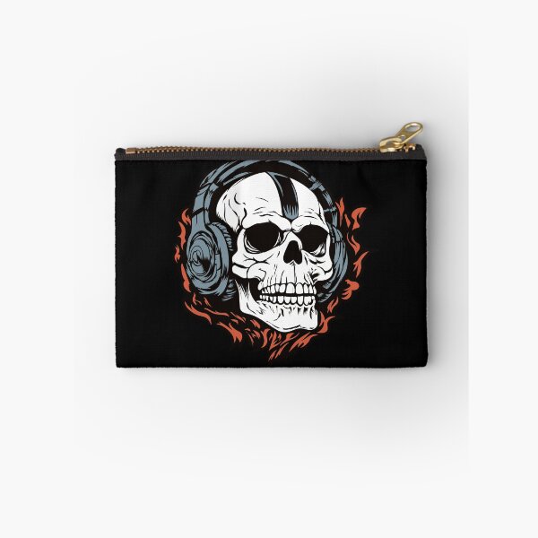 Item preview, Skull, listening music, headphones designed and sold by Slavic1991.