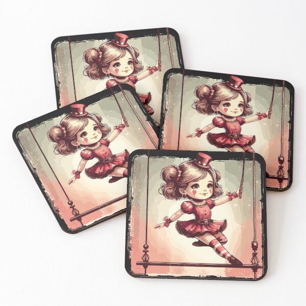Item preview, Circus girl give show on flying trapeze designed and sold by TomFrontierArt.