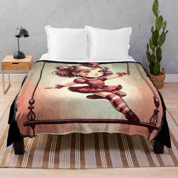 Item preview, Circus girl give show on flying trapeze designed and sold by TomFrontierArt.