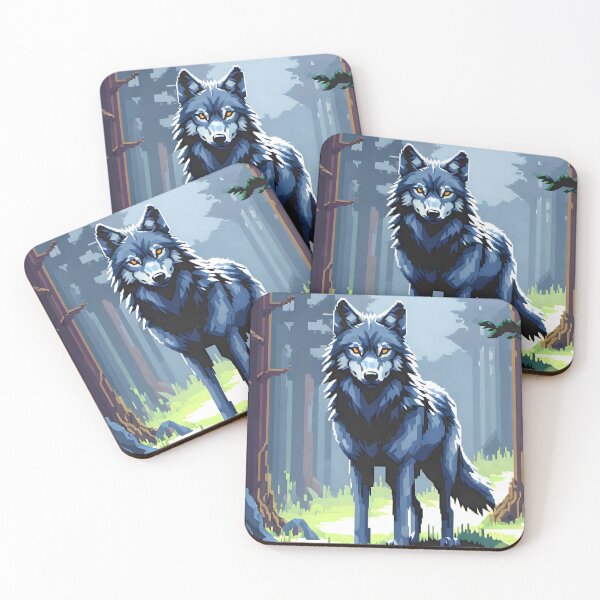 Item preview, Pixel Art - Wolf designed and sold by jpvoodoo.