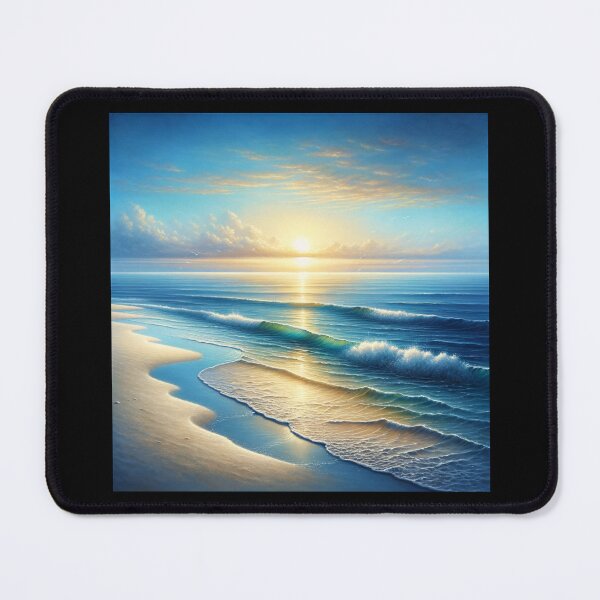 Item preview, Serene Seaside Sunrise designed and sold by BestArtByArvind.