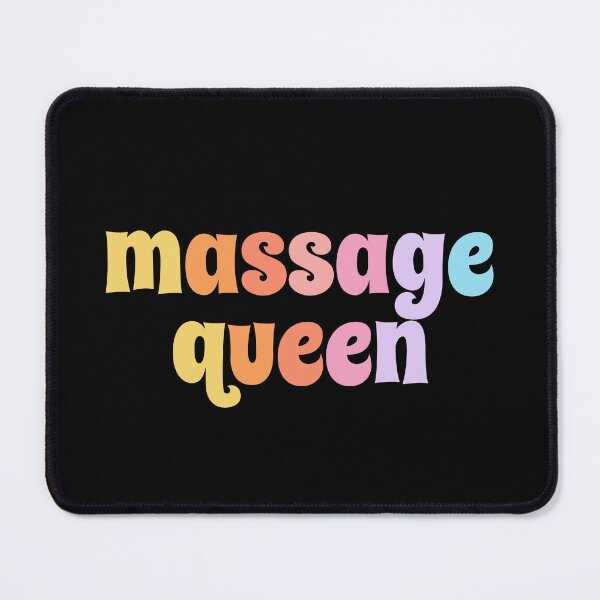 Item preview, Funny massage queen colorful text designed and sold by Tooshe.