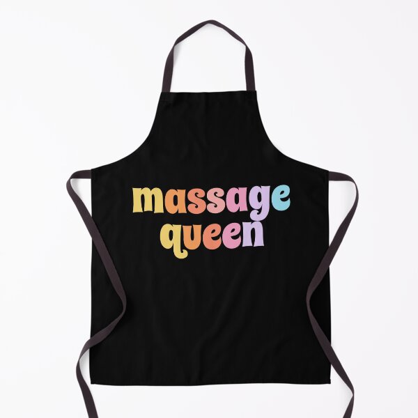 Item preview, Funny massage queen colorful text designed and sold by Tooshe.