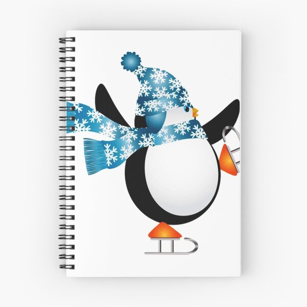 Item preview, Penguin Ice Skating Ice Skate Ice Rink, Cartoon Penguin Skiing designed and sold by josef95.
