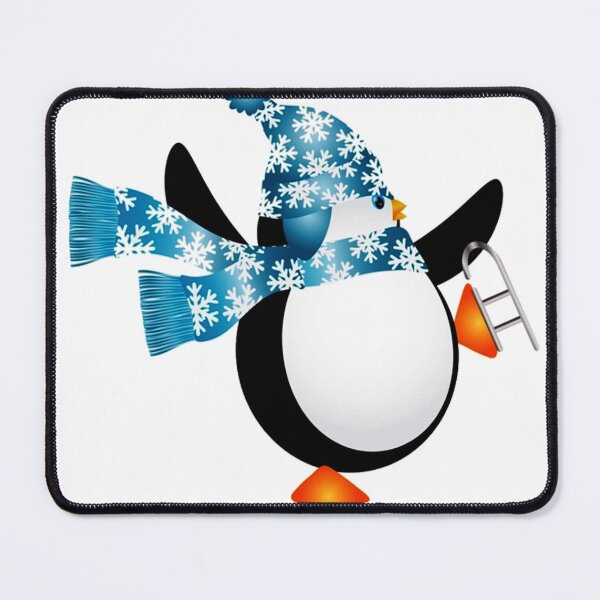 Item preview, Penguin Ice Skating Ice Skate Ice Rink, Cartoon Penguin Skiing designed and sold by josef95.