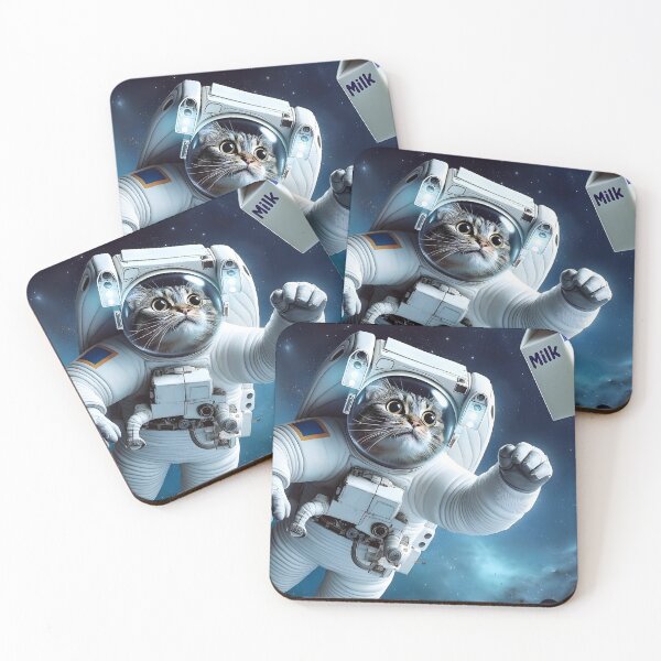 Item preview, "Cosmic Purr-suit: Feline Astronaut's Milky Way Adventure" designed and sold by sp0OkyACTIoN.