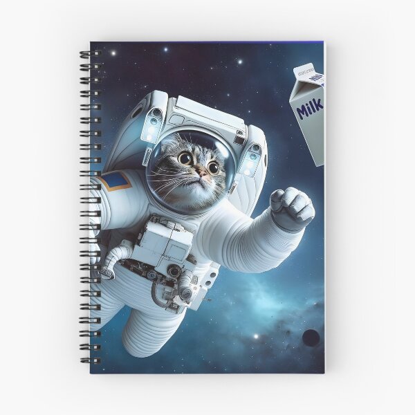 Item preview, "Cosmic Purr-suit: Feline Astronaut's Milky Way Adventure" designed and sold by sp0OkyACTIoN.
