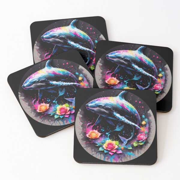 Item preview, Whale Paint Splash Artwork  designed and sold by BotunPeony.