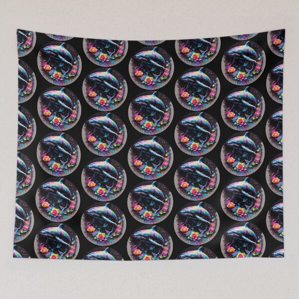 Item preview, Whale Paint Splash Artwork  designed and sold by BotunPeony.