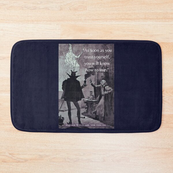 Item preview, Johann Wolfgang von Goethe quote: 'As soon as you trust yourself, you will know how to live.' designed and sold by artbleed.