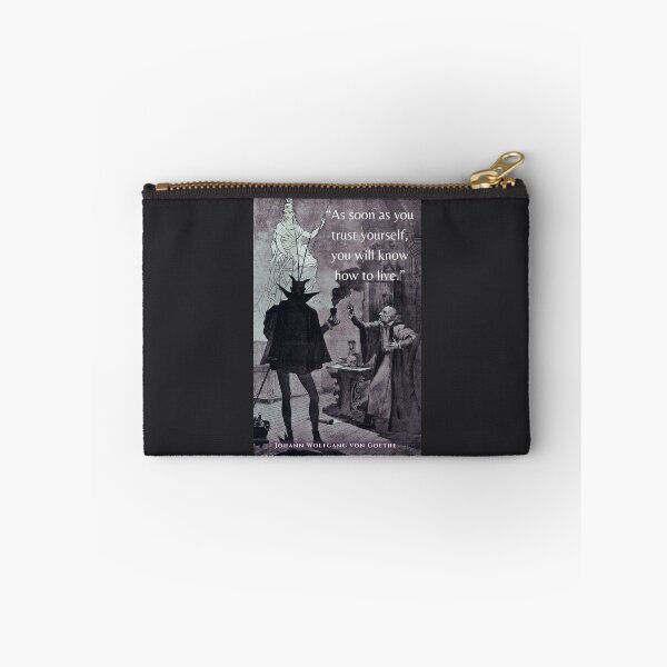 Item preview, Johann Wolfgang von Goethe quote: 'As soon as you trust yourself, you will know how to live.' designed and sold by artbleed.