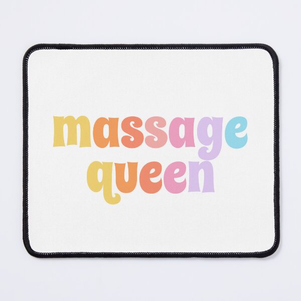 Item preview, Funny massage queen colorful text designed and sold by Tooshe.