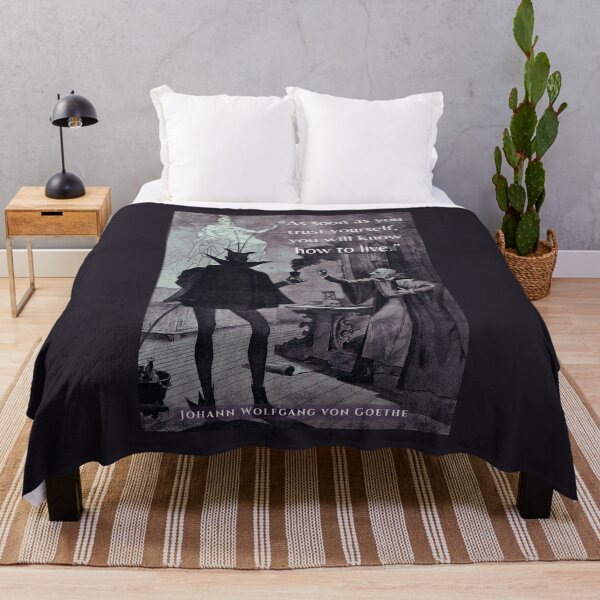 Item preview, Johann Wolfgang von Goethe quote: 'As soon as you trust yourself, you will know how to live.' designed and sold by artbleed.