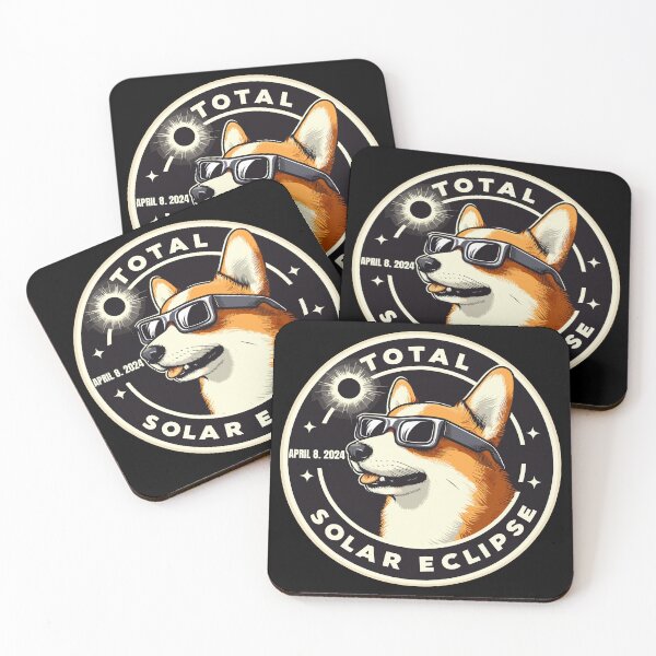 Item preview, Funny Corgi Total solar eclipse 2024 designed and sold by TomFrontierArt.
