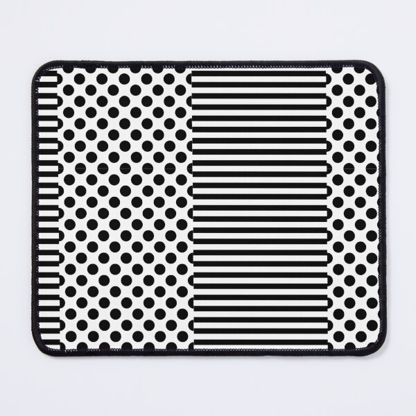 Item preview, Black and White Half and Half Abstract Pattern designed and sold by LLdreams.