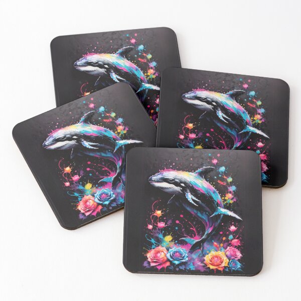 Item preview, Whale Paint Splash Artwork  designed and sold by BotunPeony.