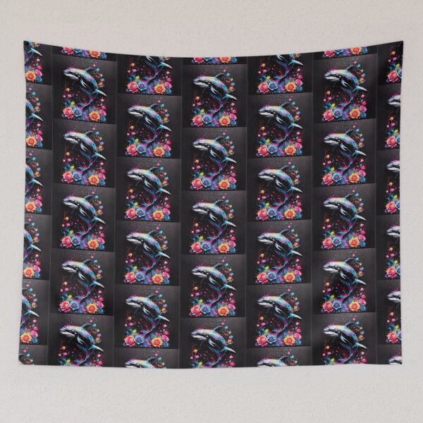 Item preview, Whale Paint Splash Artwork  designed and sold by BotunPeony.