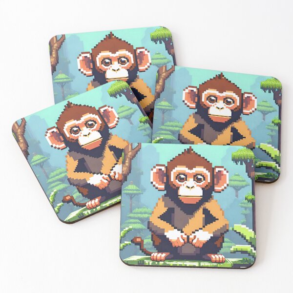 Item preview, Pixel Art - Monkey designed and sold by jpvoodoo.