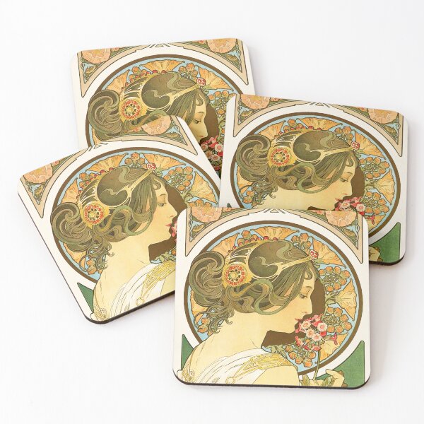 Item preview, Primrose, by Alphonse Mucha. HIGH DEFINITION designed and sold by MINDTHECHERRY.