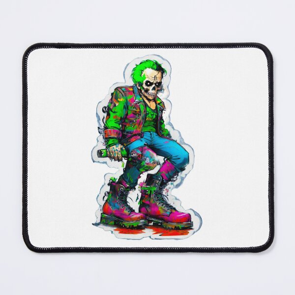 Item preview, Punk's Not Dead: The Rockabilly Zombie Edition | Neon Green Zombie designed and sold by JackrabbitPub.