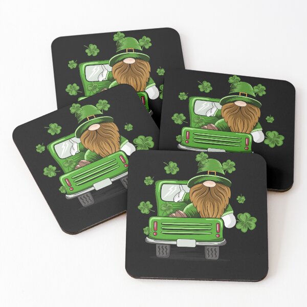 Item preview, Happy St Patrick's Day Shamrock Gnome Truck  designed and sold by swedtees.