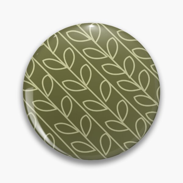 Item preview, Green Grey Color Floral Leaf Pattern  designed and sold by Nisha Prabhu.
