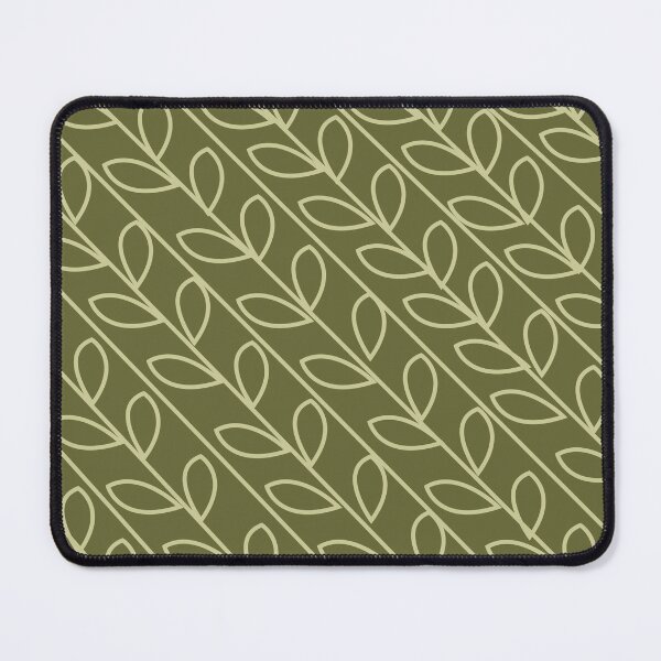 Item preview, Green Grey Color Floral Leaf Pattern designed and sold by Nisha Prabhu.