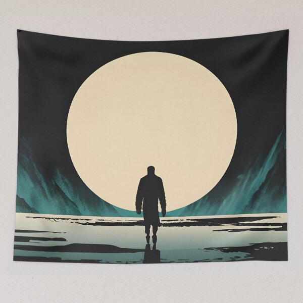 Item preview, Of personal isolation in a digital noir style designed and sold by MalakShams.