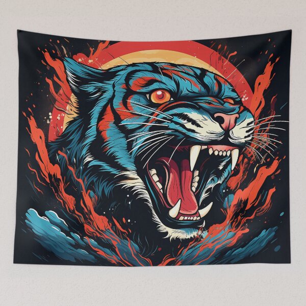 Item preview, “Fierce Feline” designed and sold by Art-Vortex-fr.