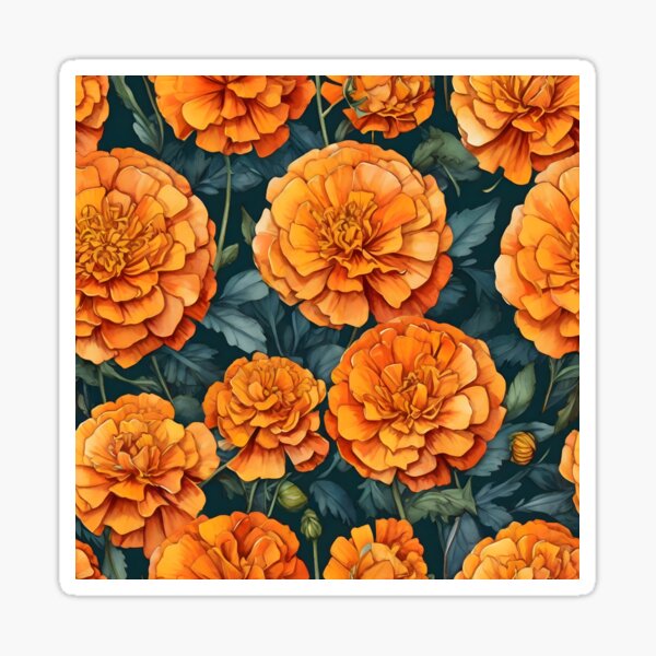 Item preview, Marigold Pattern designed and sold by HOMETOWN86.