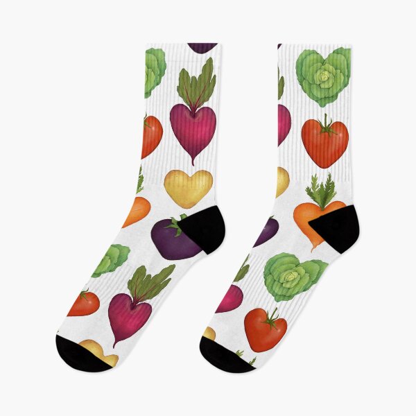 Item preview, Vegetable Hearts Cute Food Pattern designed and sold by alinabeska.