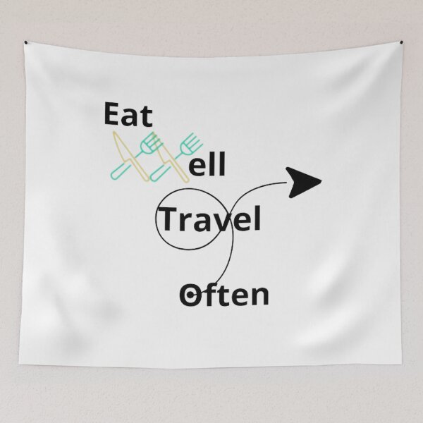 Item preview, Eat Well Travel Often designed and sold by OS-Afolky.