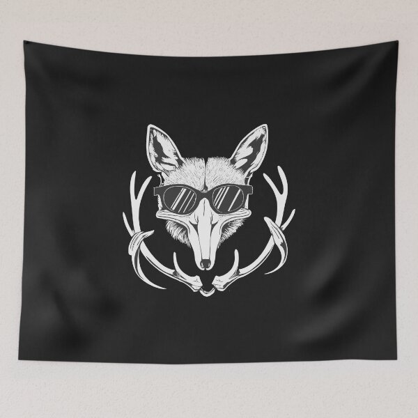 Item preview, Fox Skull with Antlers designed and sold by Verycutethings.