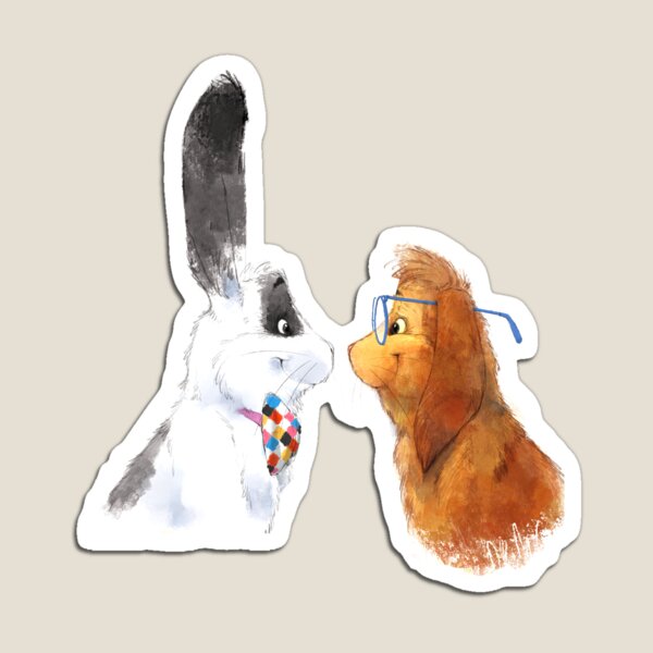 Vista previa del artículo con la obra «Marlon Bundo y Wesley», diseñado y vendido por Hortaemcasa.