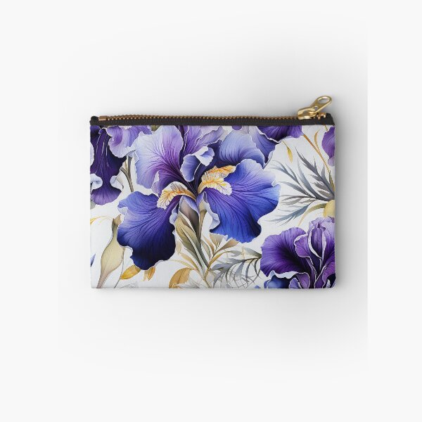 Item preview, Iris Tile 29: Royal Palette Velvet Kisses in Golden Sunbeams and Purple Fire designed and sold by TheBrainArt.