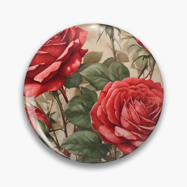 Item preview, Vintage Red Roses designed and sold by Neranchara.