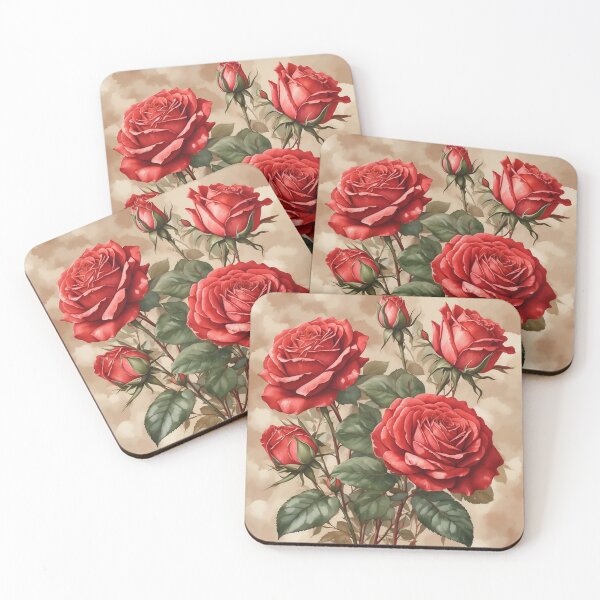 Item preview, Vintage Red Roses designed and sold by Neranchara.