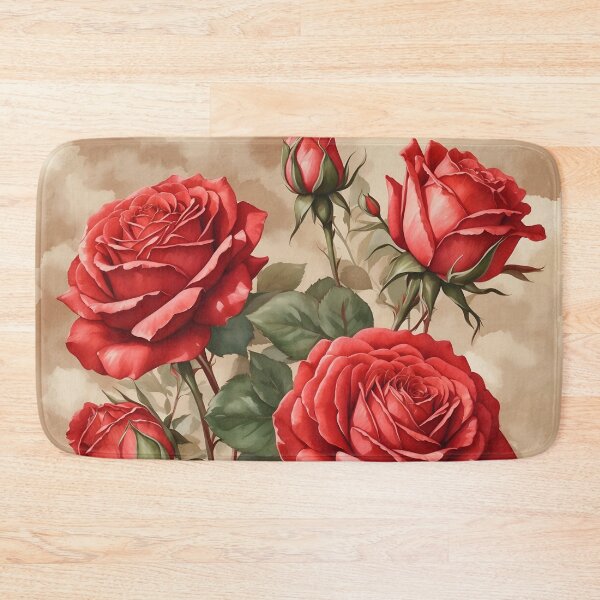 Item preview, Vintage Red Roses designed and sold by Neranchara.
