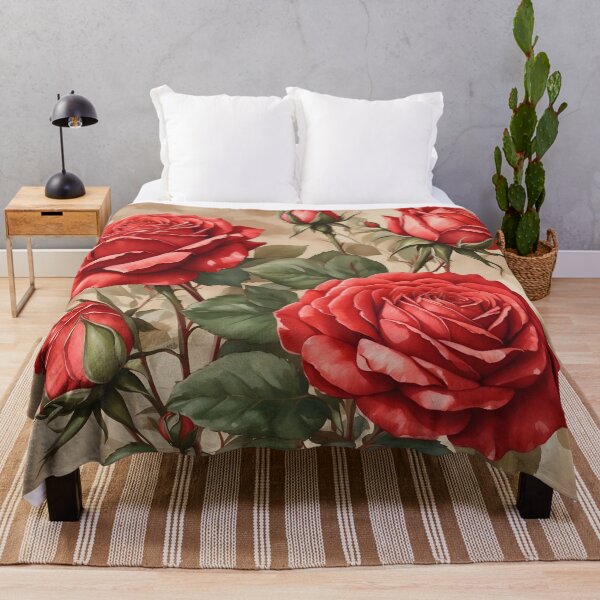 Item preview, Vintage Red Roses designed and sold by Neranchara.